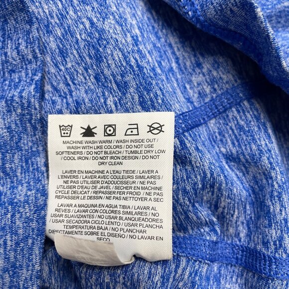 NIKE DRI-FIT PULLOVER 1/2 ZIP LIGHTWEIGHT STRETCH WOMENS M BLUE HEATHER ATHLETIC - Picture 7 of 9